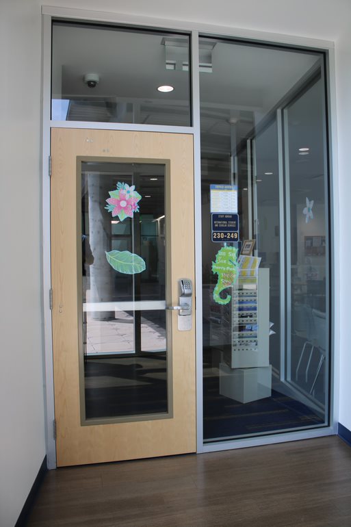 The entrance of the International Student and Scholar Services at MMC