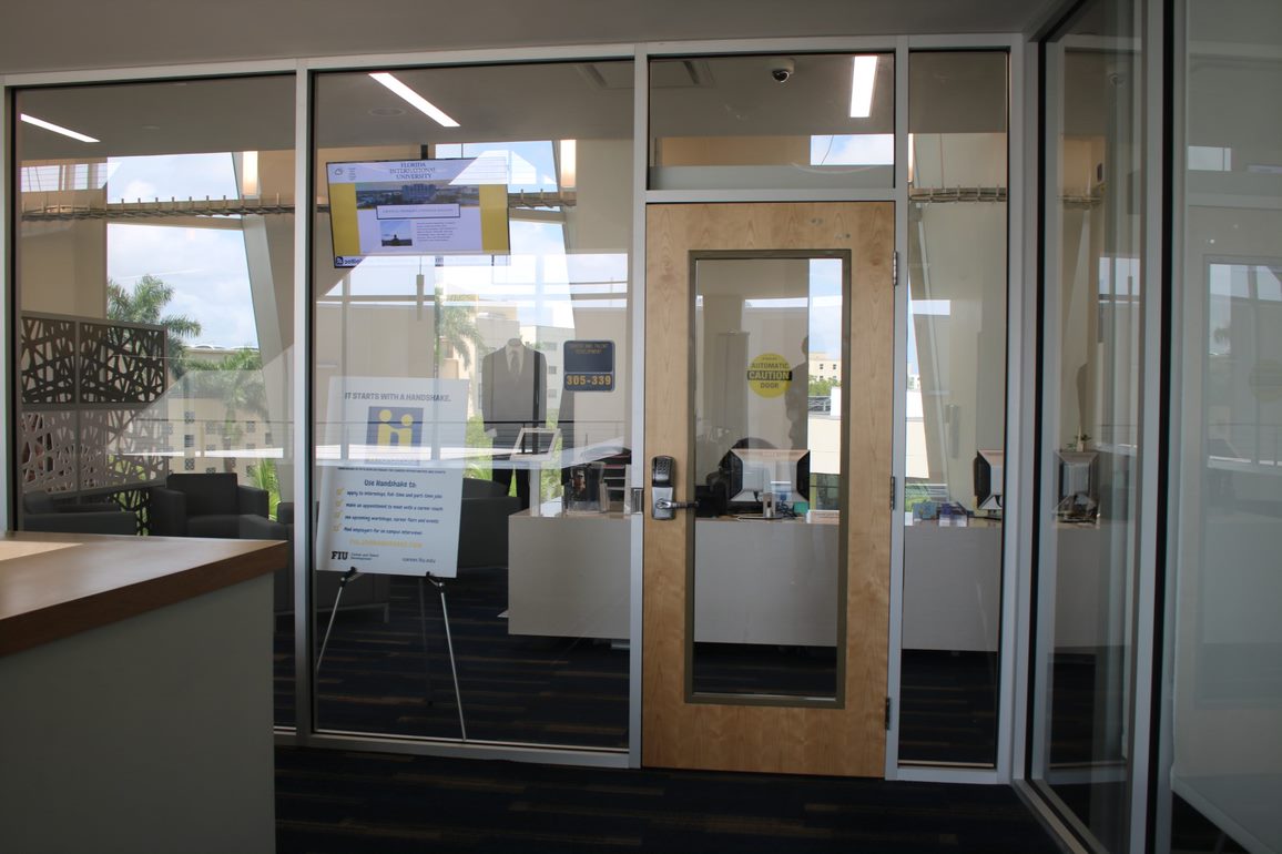 The entrance of the Career and Talent Development Office
