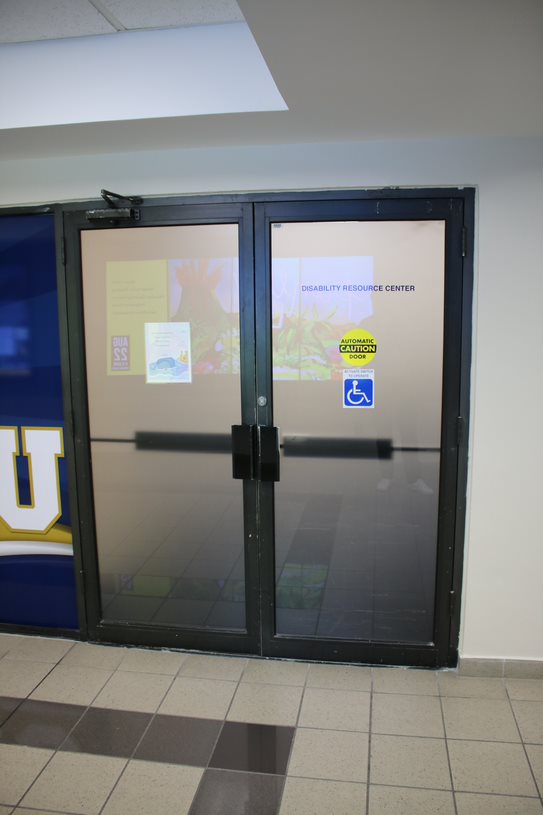 The entrance to the Disability Resource Center at BBC